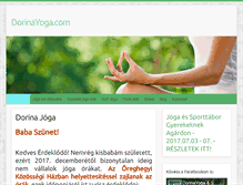 Tablet Screenshot of dorinayoga.com